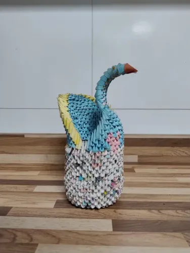 Origami Cisne Artesanal 700+ peças 