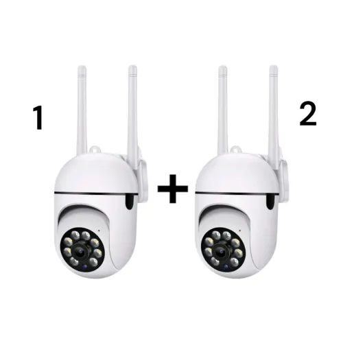 Kit com 2 Câmeras de Segurança Wi-Fi
