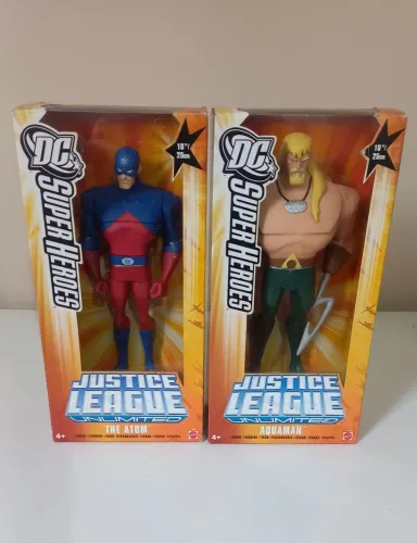 Bonecos Justice League Unlimited - The Atom e Aquaman