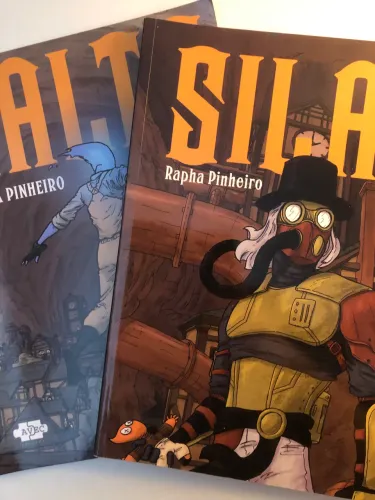 História em quadrinhos Salto e Silas autor Rapha Pinheiro