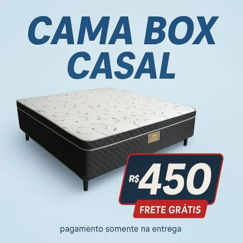 Cama Box Casal - Frete Grátis - R$450