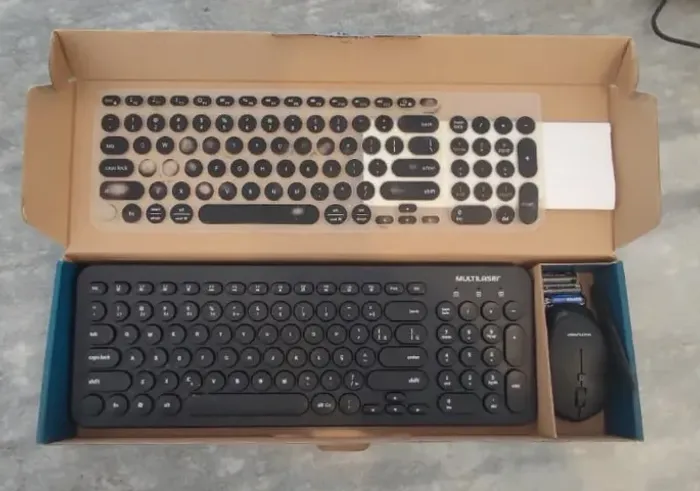 Teclado e mouse wifi TC231 Multilaser (sem fio)
