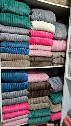 Trio de Cobertores Canelada CASAL 