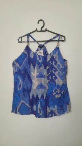 Regata Nadadora Alça Dupla / Tear da Azul Limão - LEIA A DESCRIÇÃO