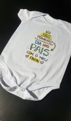 Body de bebê personalizado dia dos pais