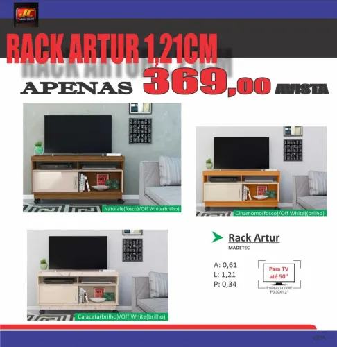 RACK ARTUR NA PROMOÇÃO 