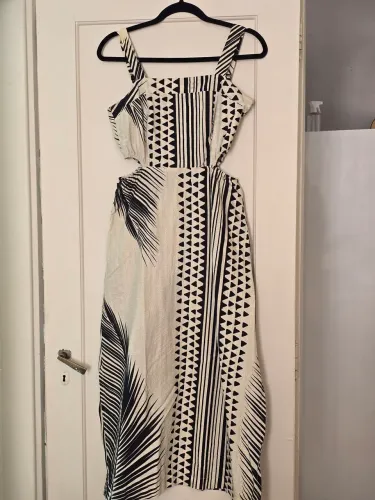 Vestido Zinzane Riviera Midi Vazado - Off White M