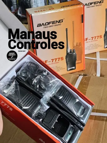 Par de Rádio Comunicador Baofeng BF-777S - Novo