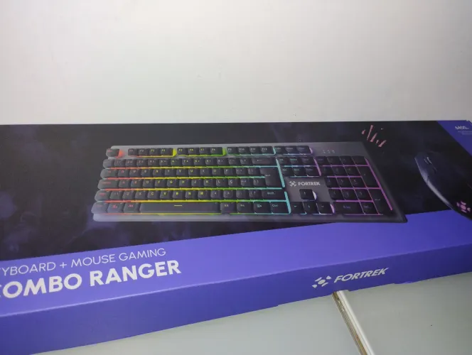 Vendo teclado e mouse gaming da marca fortrek, na caixa