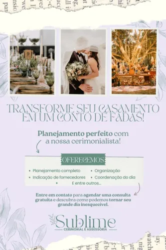 Cerimonialista e Assessoria para eventos