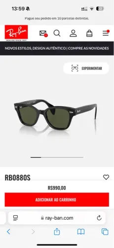 Óculos Ray Ban Original Unisex RB0880S
