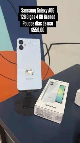 Samsung Galaxy A06 / 128GB / 4GB / R$ 550,00