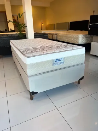 Cama Box de Solteiro - Base Box + Colchao GAZIN LOS ANGELES NOVO TOP - ENTREGAMOS