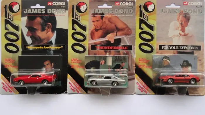 corgi toys james bond 007 oferta trio antigo aston martin mustang lotus não hot wheels