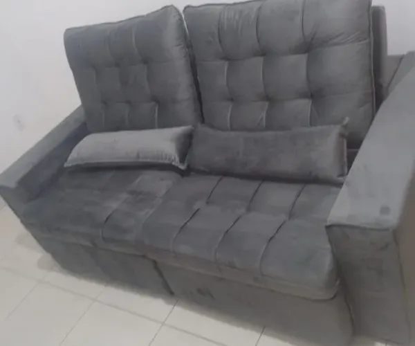 Sofá Retrátil e Reclinável Black Station 2,20m Varios modelos Novo