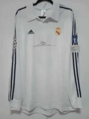 Real Madrid Final Champions 2001 / 2002 #5 Zidane Jogo Autografada Certificada