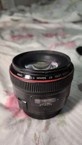 Lente Canon 50mm 1.2