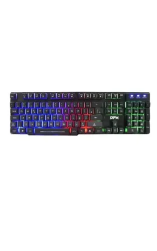 Teclado Gamer DK13 com iluminação de LED ABNT2 conexão USB - DPX novo/na caixa