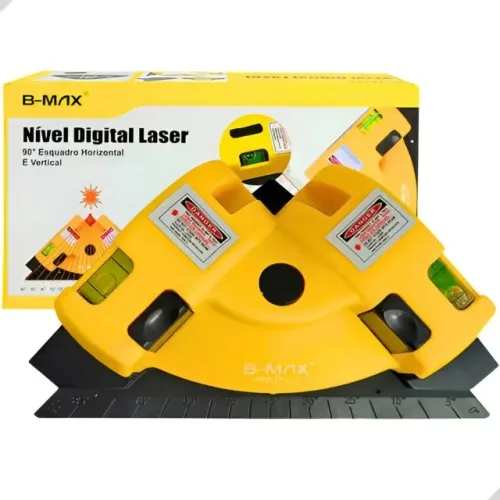 BLACK FRIDAY Nível Laser Digital Nivelador Piso Teto 90 Graus Vertical Horizontal Esquadro