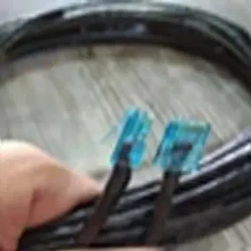 Cabo 100% Cobre de rede 05 metros cor preto pronto ja com 2 conectores blue com 3 pinos fo