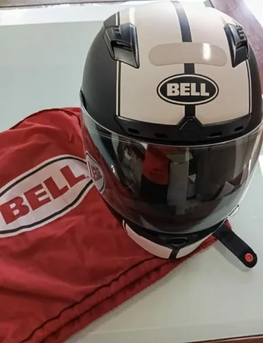 Capacete Bell Qualifier Dlx Mips Rally Tamanho Do Capacete 56 Cor Preto Branco