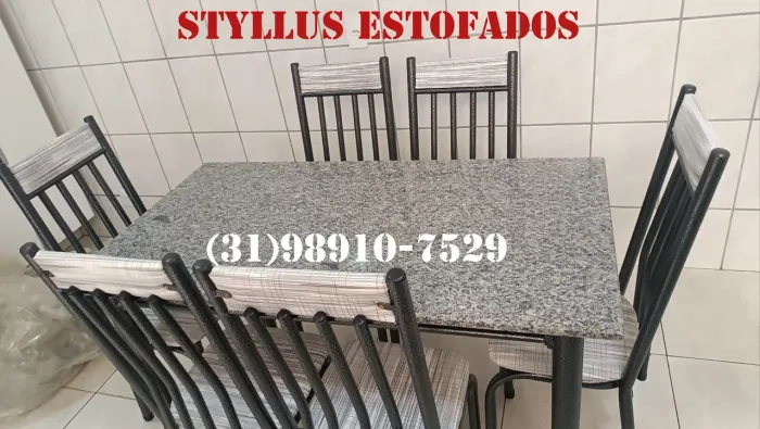 Mesa de 6 cadeiras nova