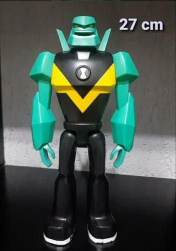 Boneco Ben 10 Diamante - 27cm, LEIA DESCRIÇÃO 