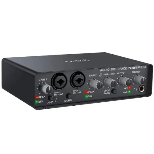 Interface de Áudio Teyun Q24 24 bits/192kHz - Qualidade Profissional - NUNCA USADO