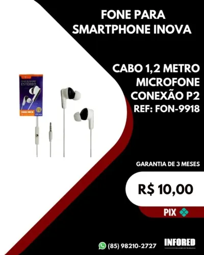 Fone para smartphone Inova