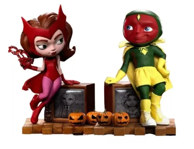 Wanda e Vision - Halloween - Wandavision - Minico - Iron Studios
