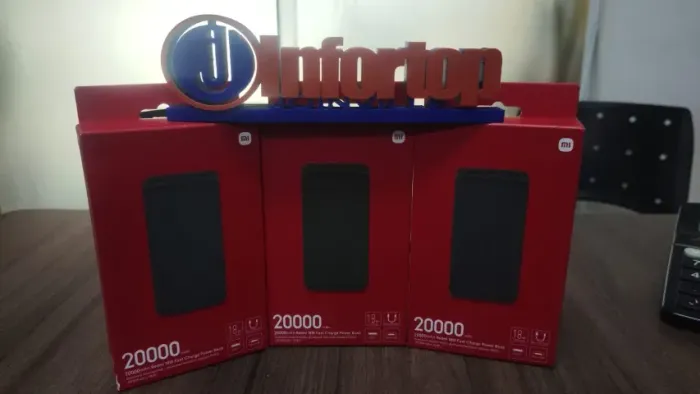 Carregador portátil Power Bank Xiaomi 20000 mAh Lacrado com garantia
