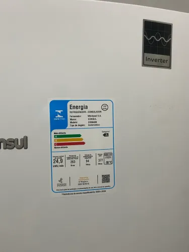 Geladeira Consul 377L Frost Free Inverter 220V- Nova