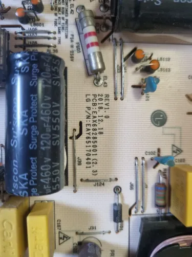 Placa Fonte Tv LG Oled CX - Para reparo ou peças