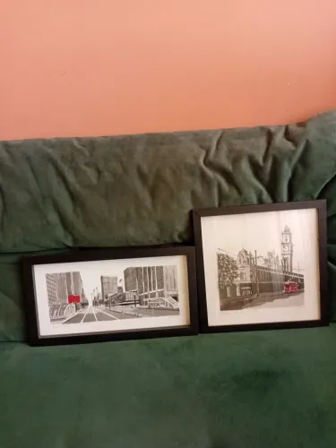 Quadros nanquim motivo São Paulo