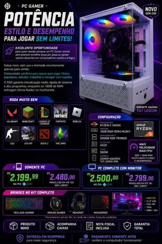 Pc Gamer Baronês FOTOS REAIS
