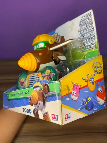 Boneco Todd Super Wings - Todd Change Em Up - Auldey