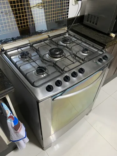 Fogão 6 Bocas Inox Brastemp