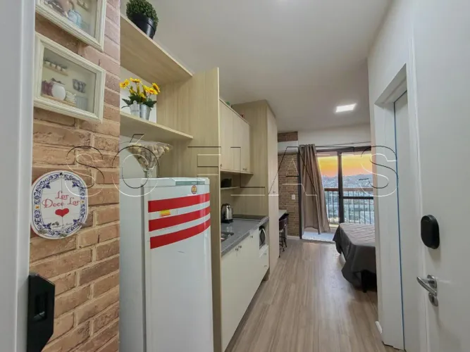 Studio Yuny ZIP Brooklin, apartamento disponivel para locação com 28m² e 1 dormitório