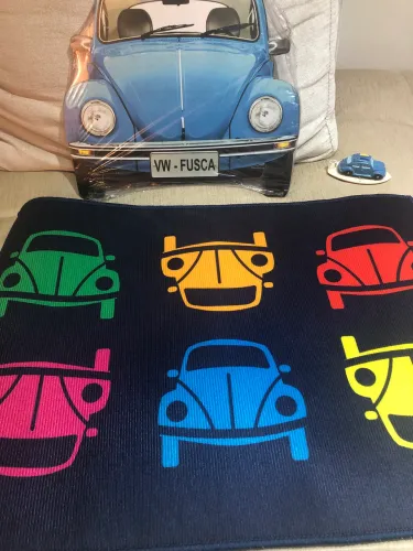 Artigos Decorativos - Tema Fusca Azul