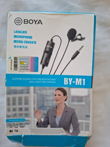 Microfone de lapela Boya By-M