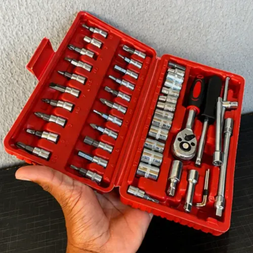 Kit 46 Peças Profissional com Maleta - Prático e Completo