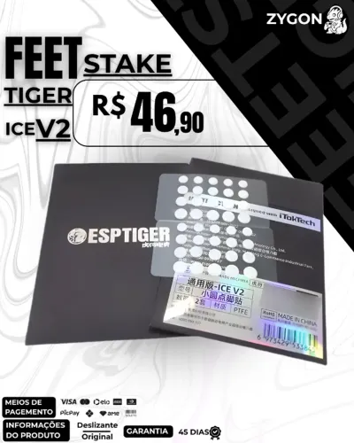 [NOVO] Mouse Feets Stake Tiger ICE V2 - Garantia 45 Dias