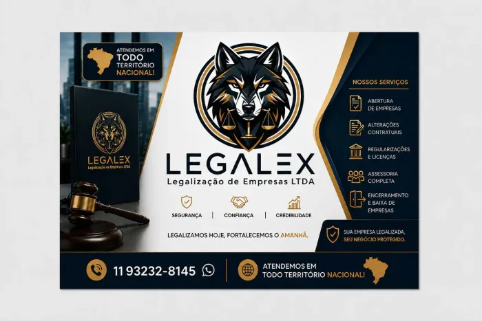 LEGALEX - Legalização para Empresas - (Atuamos em todo território nacional)