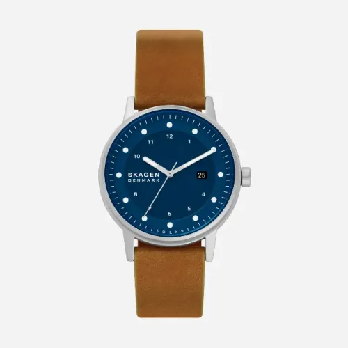 Relógio Skagen Henriksen Solar SKW6739B1 - Couro Marrom