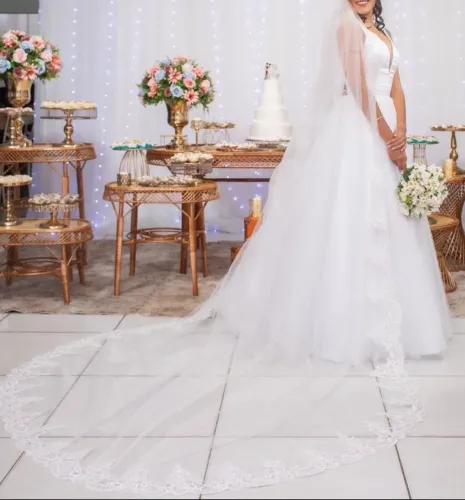 Vestido de casamento 2 em 1