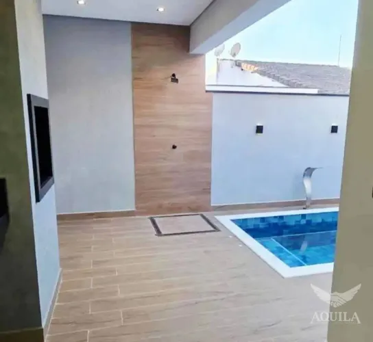 CASA TÉRREA COM PISCINA E 3 QUARTOS NO CONDOMÍNIO HORTO FLORESTAL 1 SOROCABA/SP
