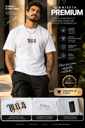 camiseta mcd masculina xxg branca