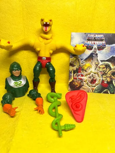King Hiss Deluxe Mattel Figura Articulada 16 Pontos Masters Of The Universe