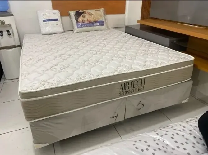 Cama Queen size ortobom /// mega promoção