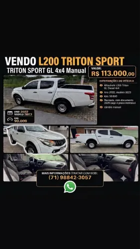 Mitsubishi L200 Triton Sport GLS 2.4 CD Diesel Aut. 2023